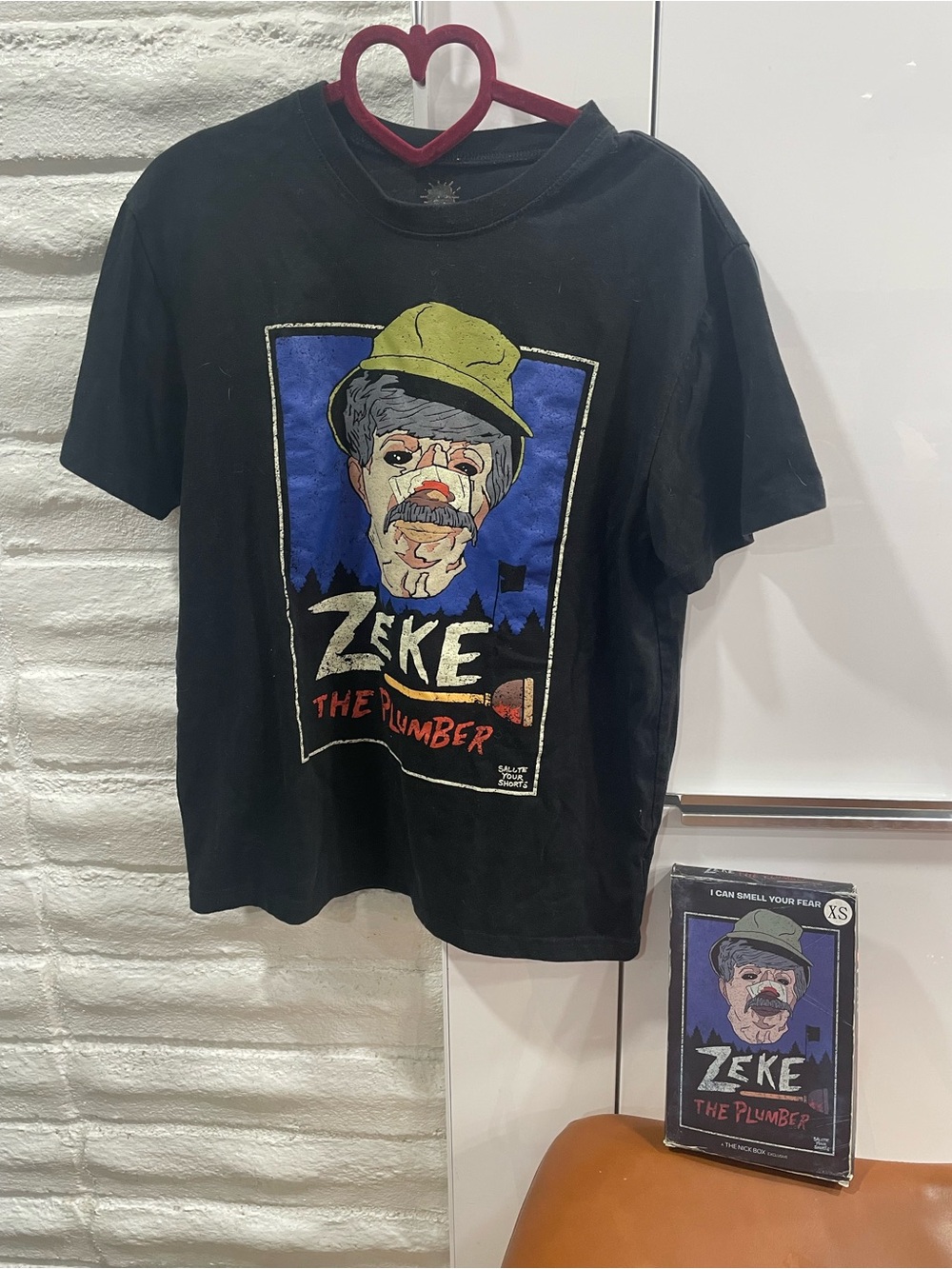 Exclusive Nickelodeon Zeke the Plumber Salute Your Shorts Horror Shirt w/ Box XS